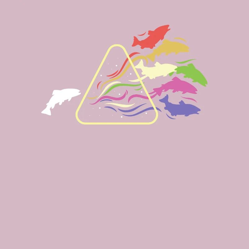 Fish Prism Rainbow Light Funny Physics