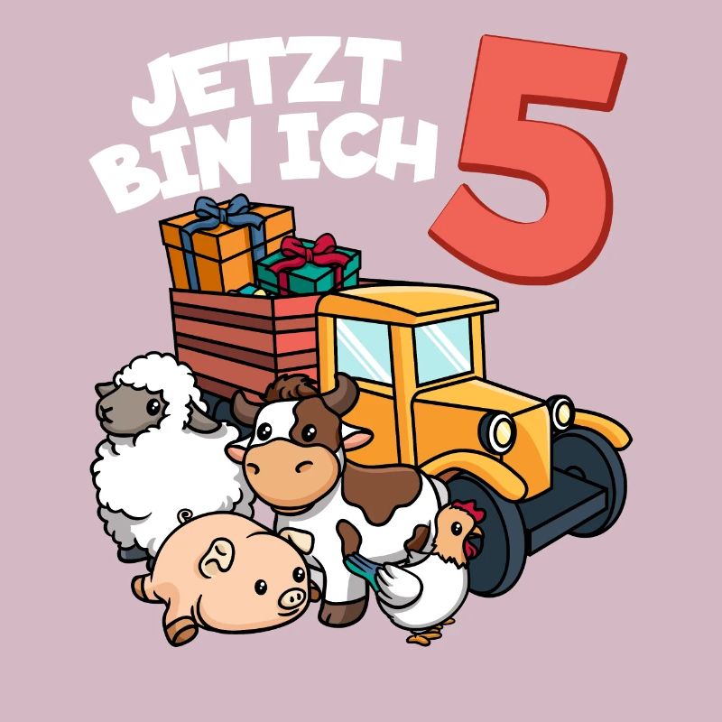 Ich bin schon 5 Traktor 5. Geburtstag