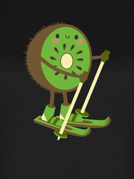 Skiwi Kiwi Ski Skiër Fruit Fruit Winter