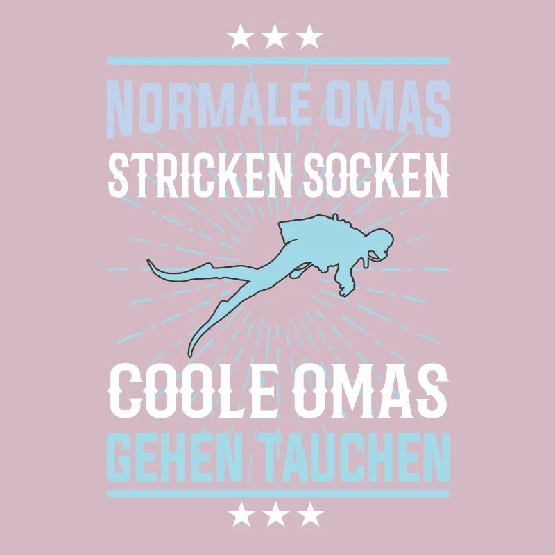 Coole Omas gehen Tauchen Design