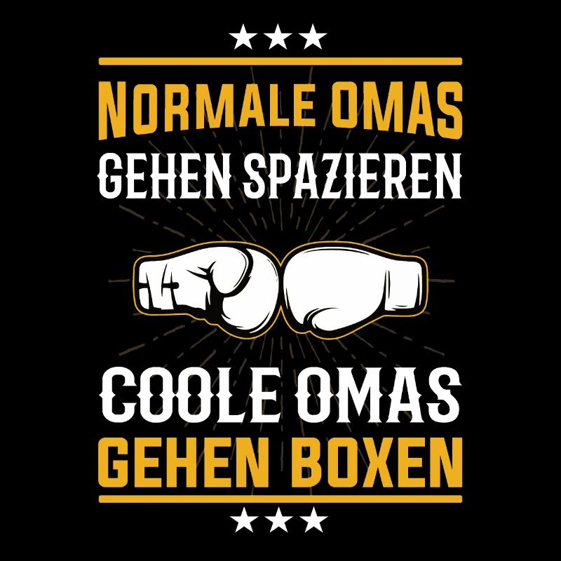 Coole Omas gehen Boxen, Boxerin Design