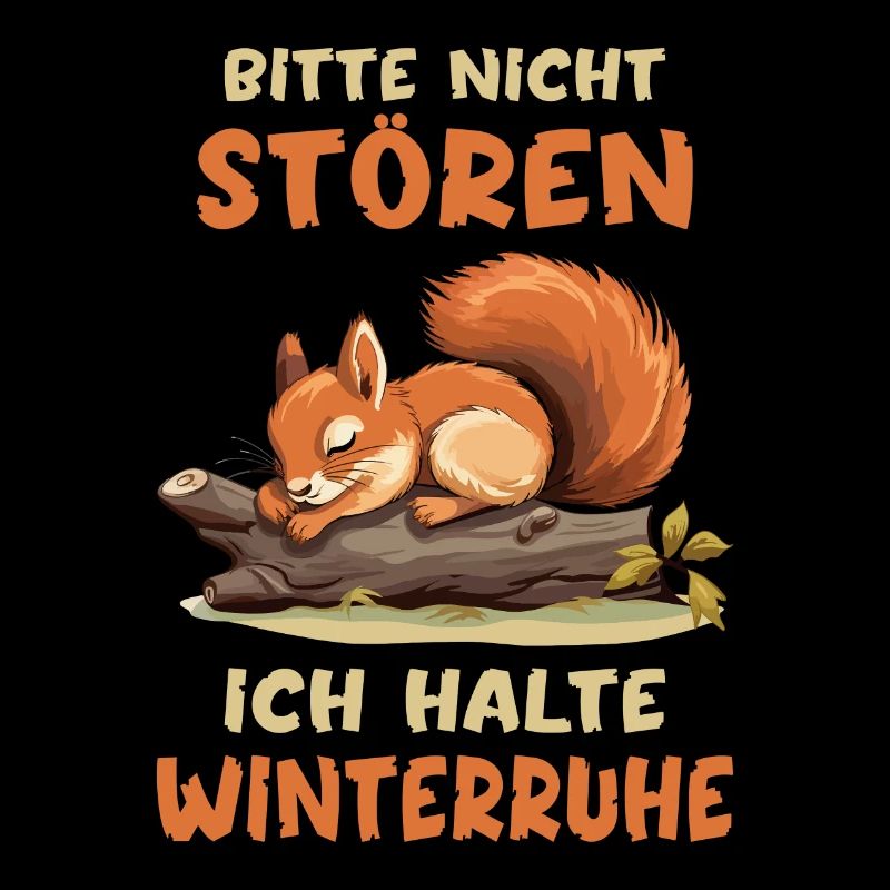 Eichhörnchen Bitte Nicht Stören Winterruhe Schlaf