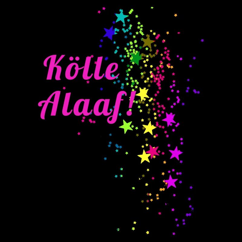 Kölle alaaf, confettis, carnaval, étoiles