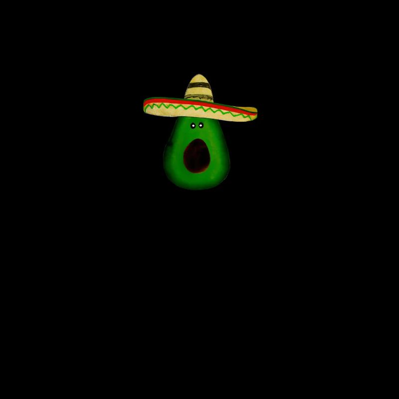 Mexican avocado with sombrero