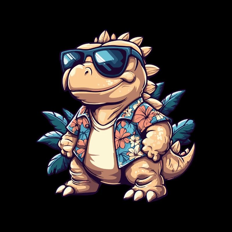 Dinosaur stegosaurus summer