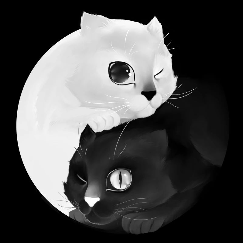 Yin Yang kitten