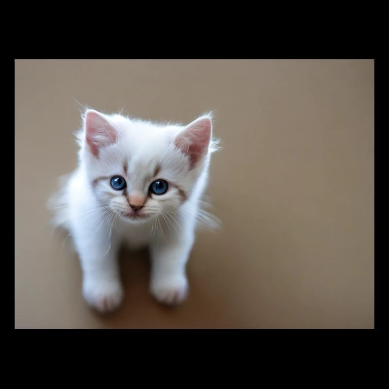 Kitten cute blue eyes