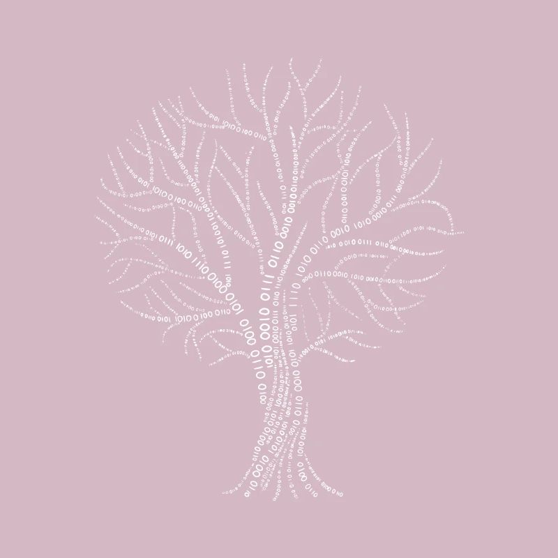 Binärer Baum Null Eins Code Geschenk Ast Zweig