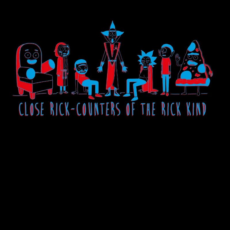 Rick And Morty Close Rick-Counters Drawing