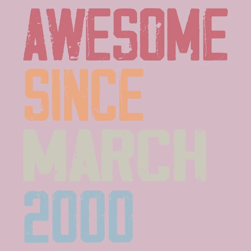 2000 March Birth Birthday March 2000 Gift