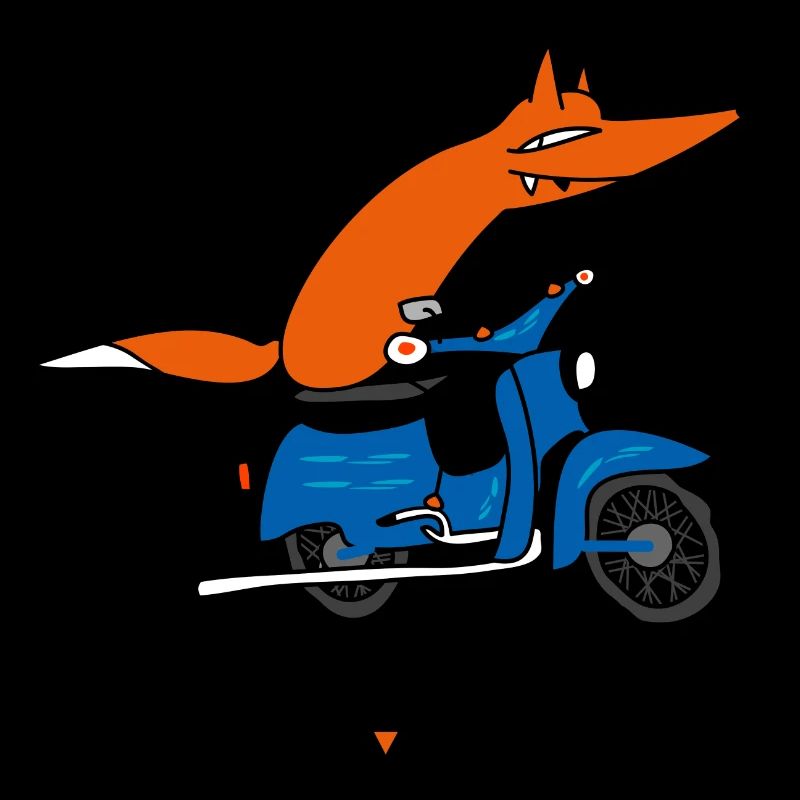 Schlauer Mopedfahrer