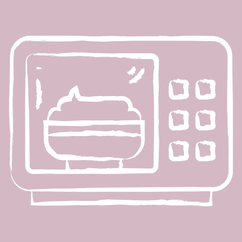 Micro-ondes dessiné à la main