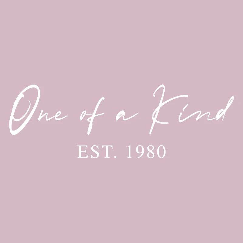 Unique since 1980 Gift Idea Typography