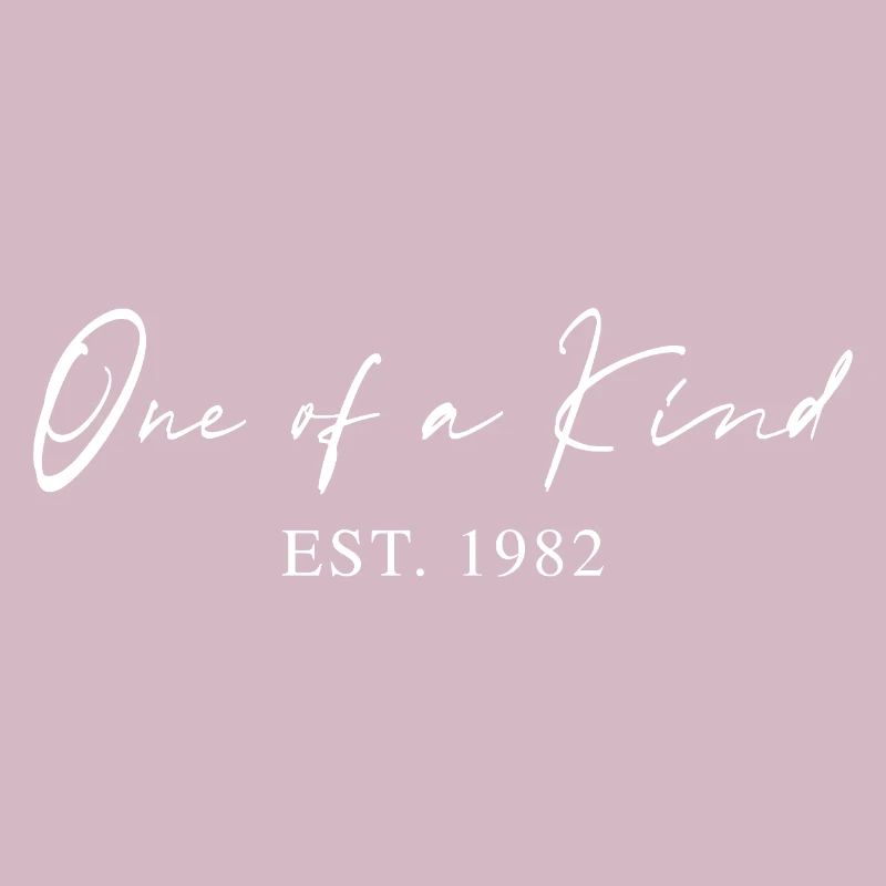 Einzigartig seit 1982 Geschenkidee Typografie