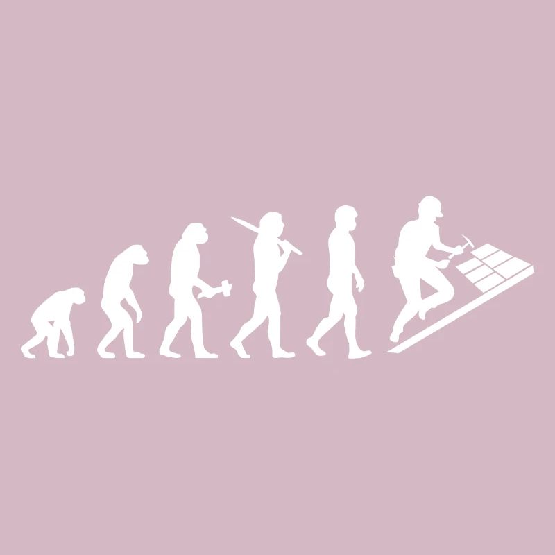 Dachdecker Dachklempner Evolution Geschenk