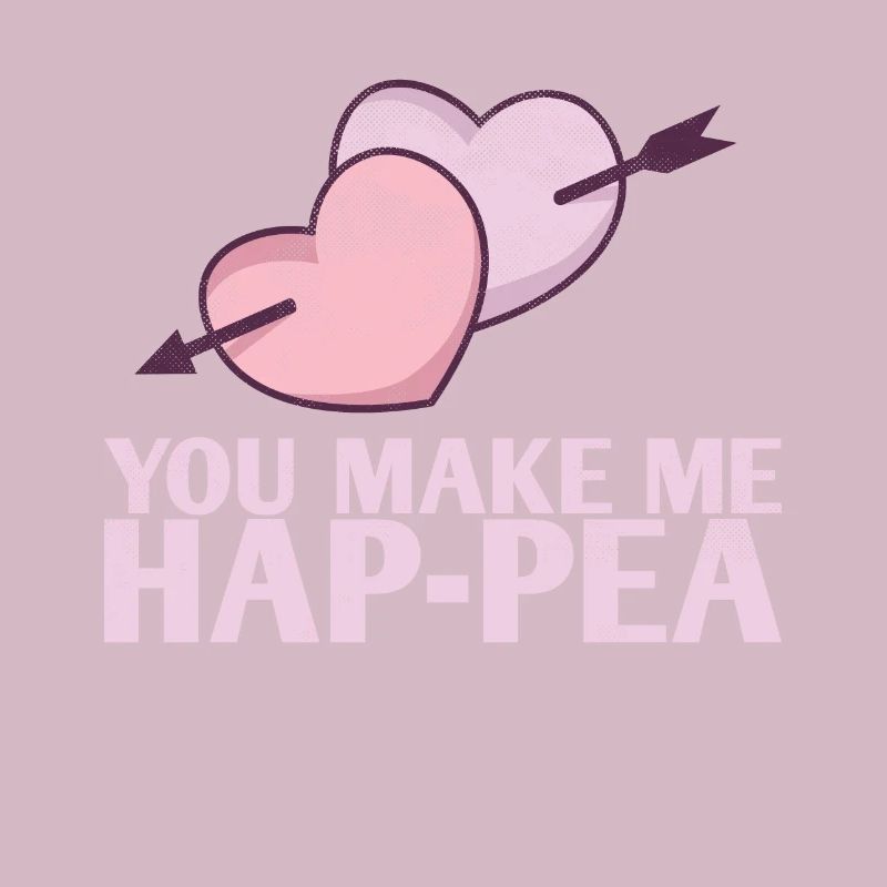 They Make Me Hap-pea-Marriage-Design For The Bride