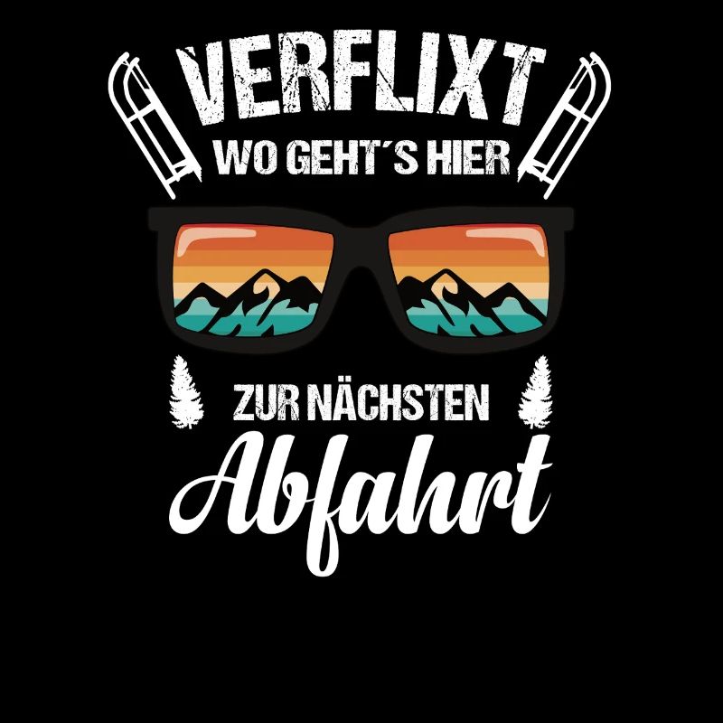 Abfahrt Rodel Schlitten