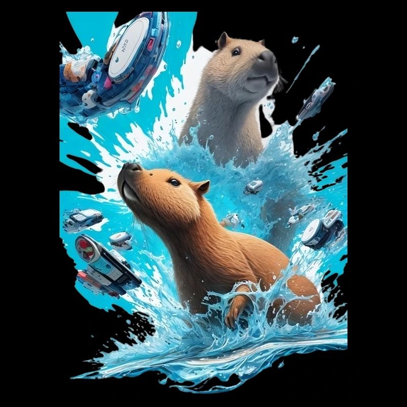 Two Capybaras