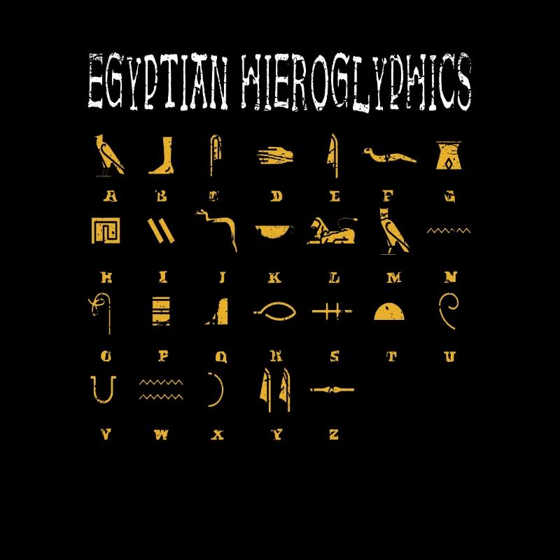 Hiéroglyphes égyptiens Égypte Pyramide