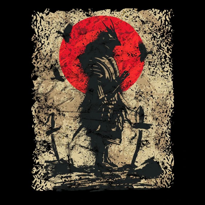Schwertkämpfer Krieger Japanischer Samurai