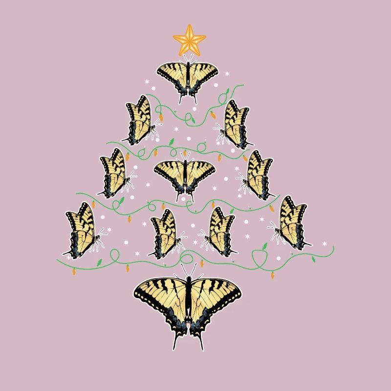 Tiger Swallowtails Sind Eine Mädchen Beste