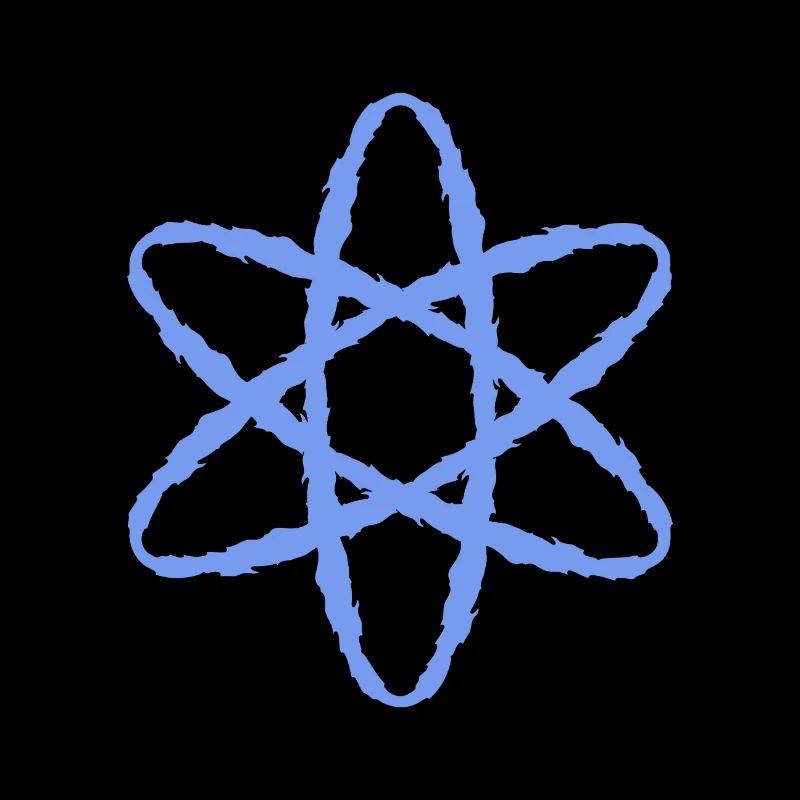 Atom symbol nuclear power