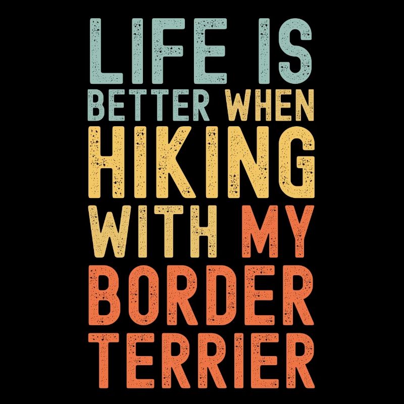 Border-Terrier Wanderhund retro