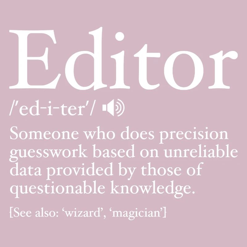Lustige Editor-Definition Editor-Definition - Editor