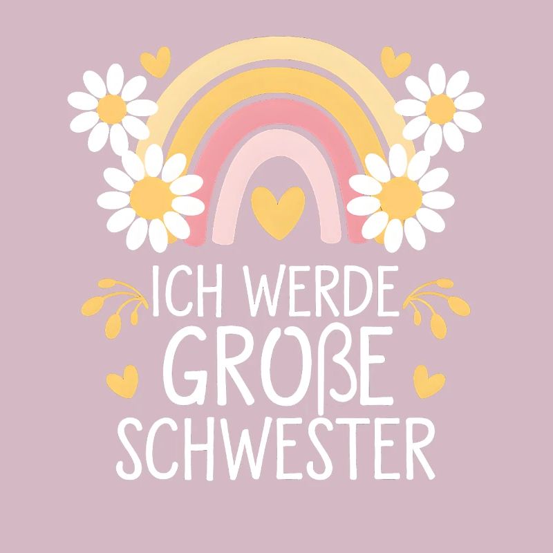 Ich Werde Große Schwester Regenbogen Boho