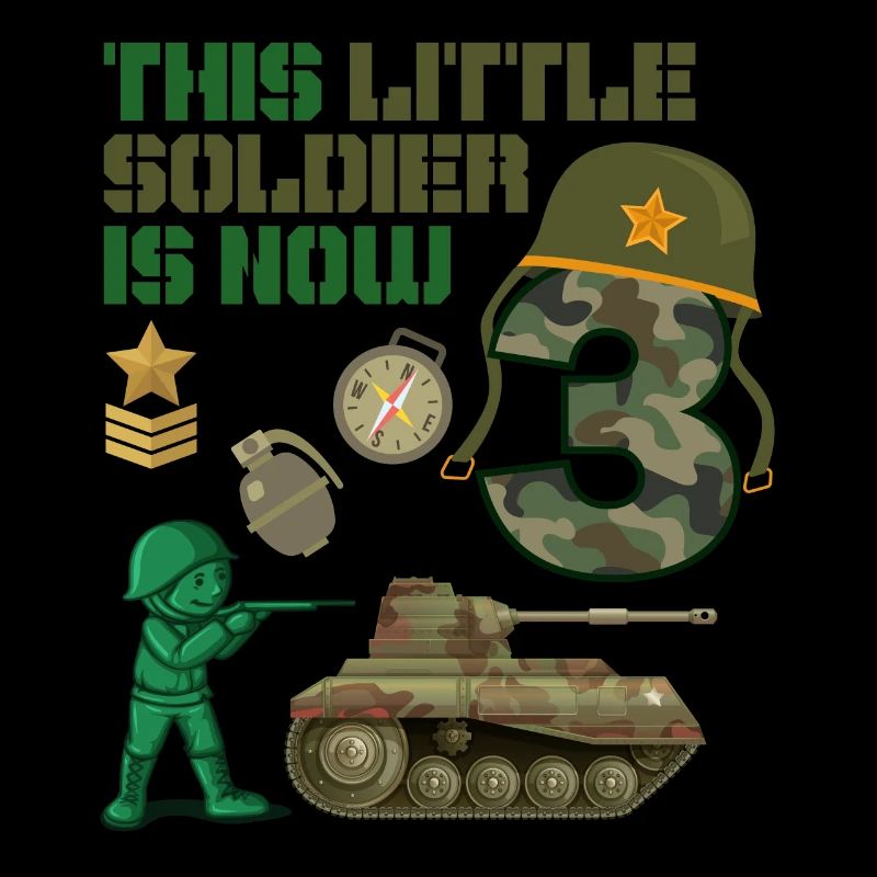 Ce petit soldat est maintenant 3 char de l’armée 3rd