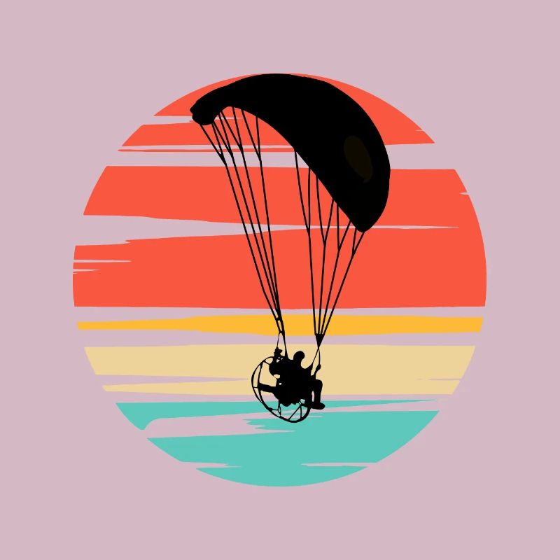 Paramotoring Powered Paragliding Sunset