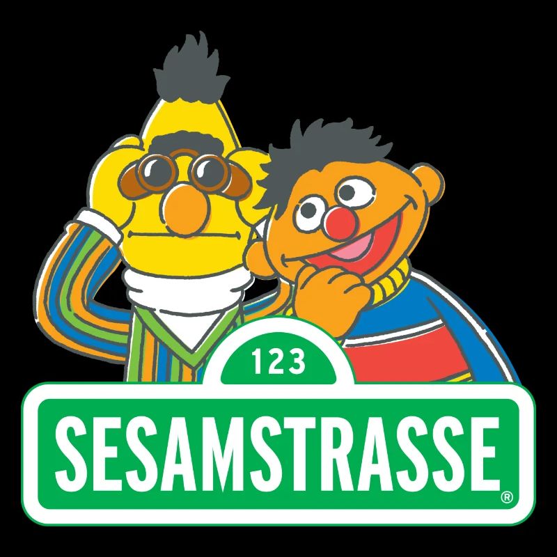 Sesamstraße Schild Ernie und Bert