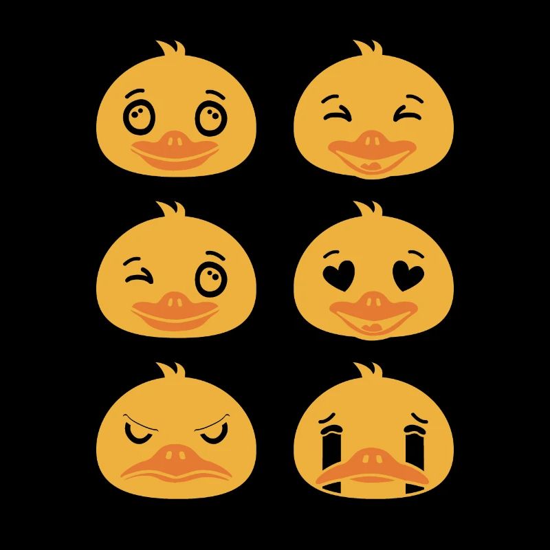 Visages de canards baigneurs Canards