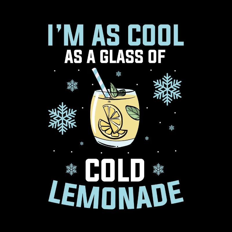 Kalte Limonade Schnee Zitronensaft Winterlich
