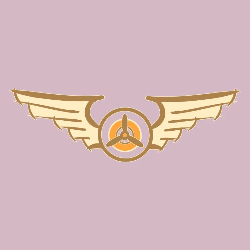 Aviation Symbol Luftwaffenschwinge Flugzeug Pilot
