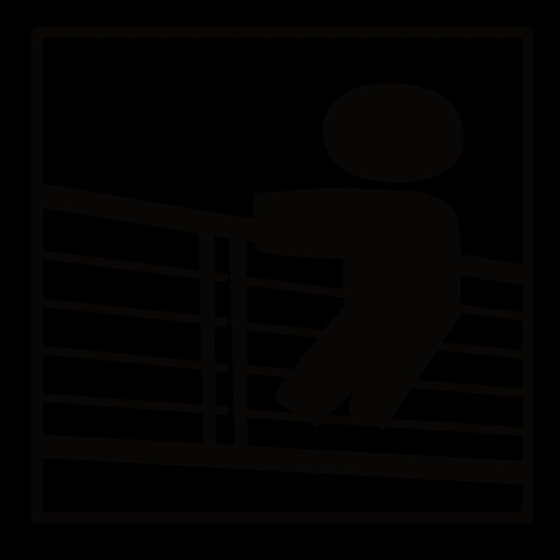 Invité de clôture, balustrade, vue