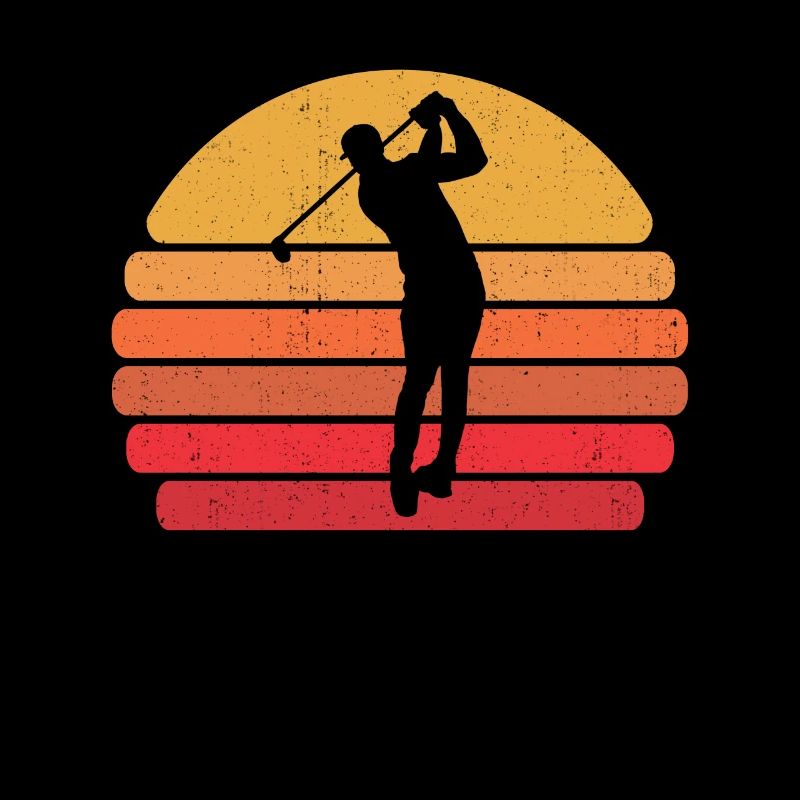 Retro Golf Vintage Golfer Golfspieler Golfen