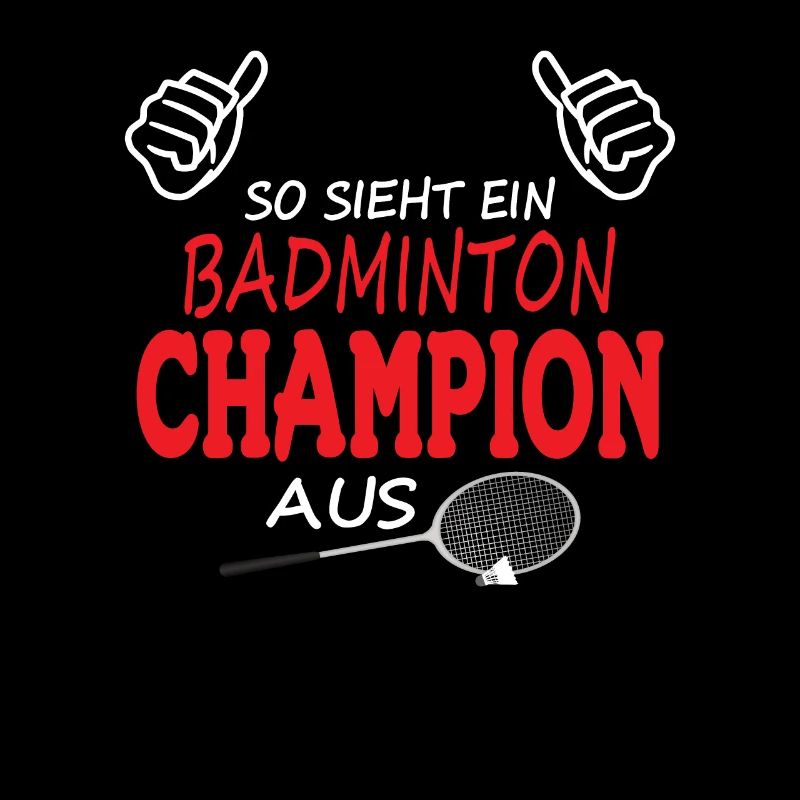 Badminton Spieler Geschenkidee Design