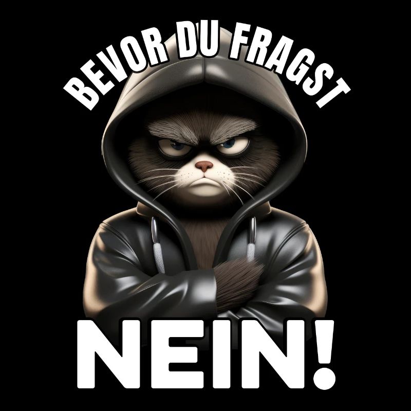 Lustige Mürrische Katze Mit Spruch Geschenk