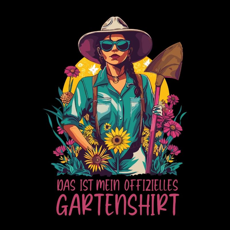 Offizielles Gartenshirt Muttertag Mama Gärtner