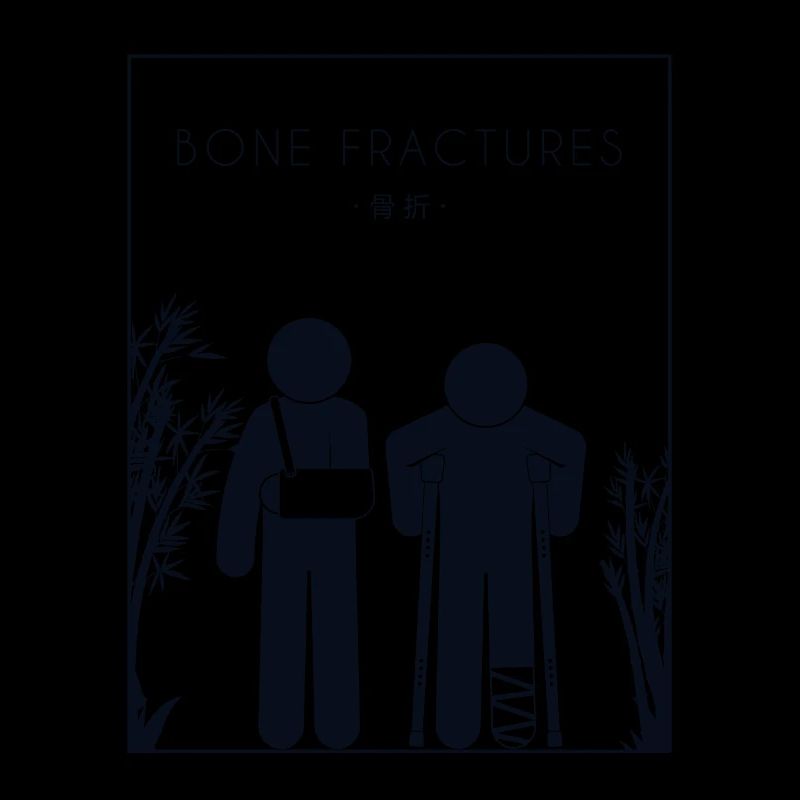 Fractures osseuses Chinois Hanzi Os cassé Os