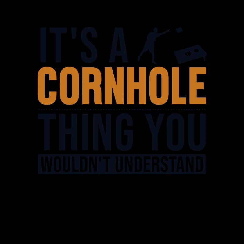 C’est un Cornhole Thing Plateau de jeu Pouf