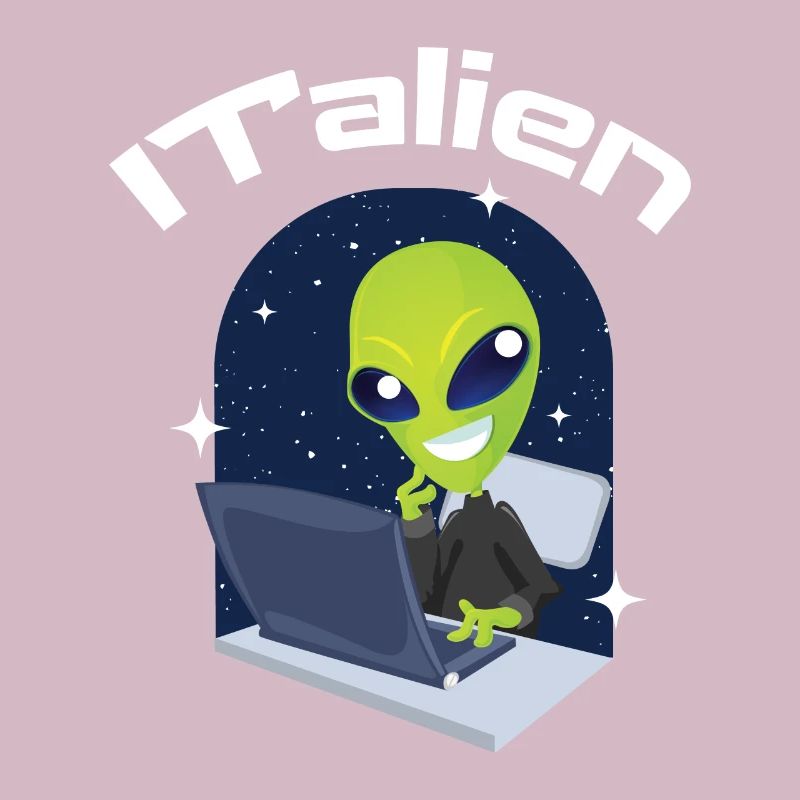 ITalien Alien Informatiker Hacker Coder