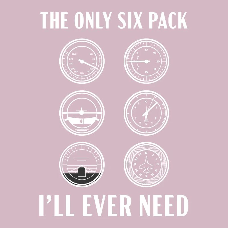 Das einzige Sixpack, das ich jemals brauchen werde Pilotflugzeug