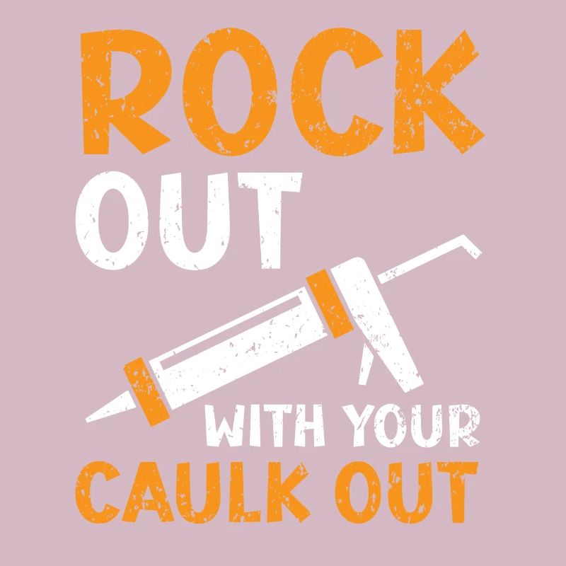 Rockout With Your Caulk Out Construction Worker