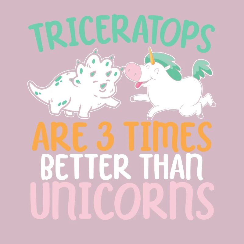 Triceratops sind 3 mal besser als Einhörner Dino