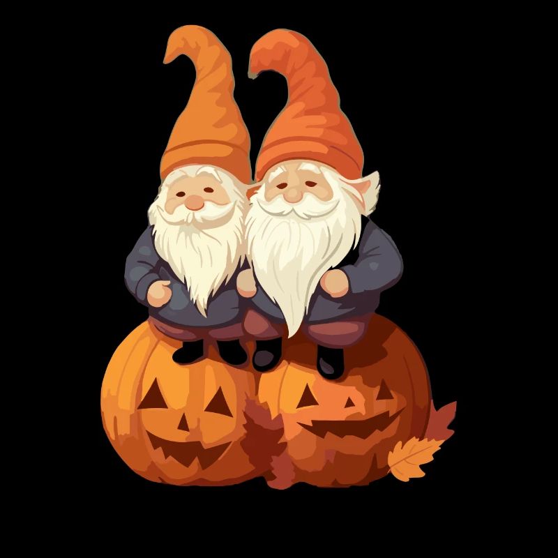 Gartenzwerg Halloween Süßes oder Saures Gärtner