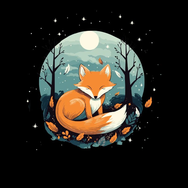 Sleeping Fox Sleepyhead Napping Sleep Fox Lover