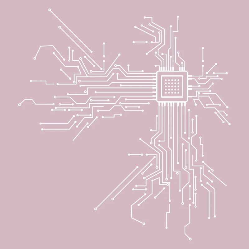 Circuit imprimé à puce avec conception d'ordinateur CPU