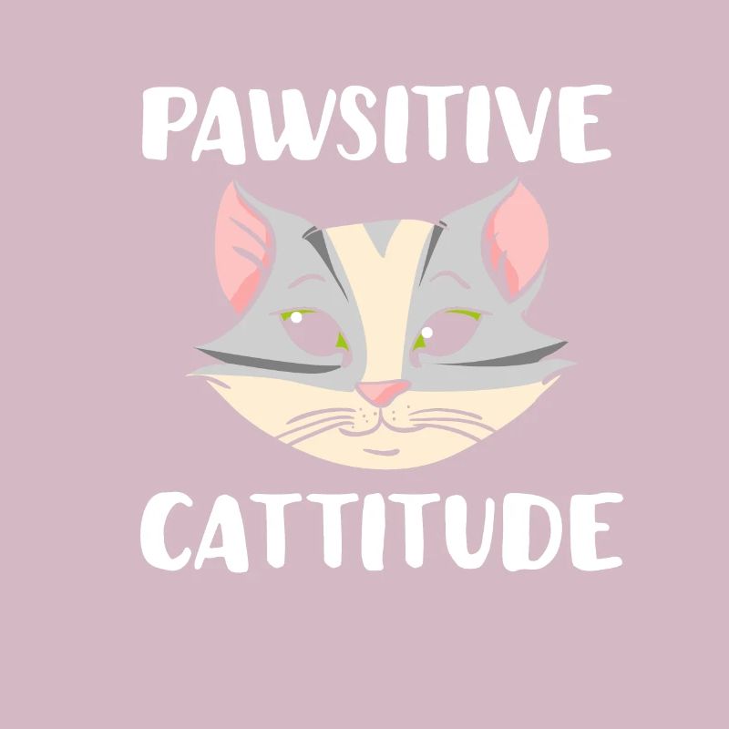 Pawsitive Cattitude Cat Lover